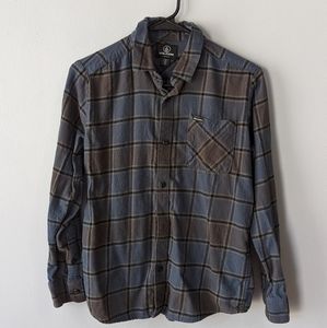 Boys Volcom Plaid Flannel
